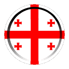 Drapeaux Asie Géorgie Rond - Anneaux 