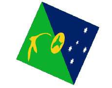 Drapeaux Océanie Australie Christmas Island Sphere - Cube 