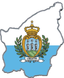 Drapeaux Europe Saint Marin Carte 