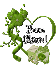 Messages French Bonne Chance Transparent Background 07 