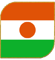 Bandiere Africa Niger Quadrato 