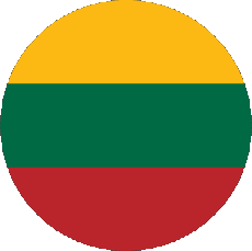 Flags Europe Lithuania Round 