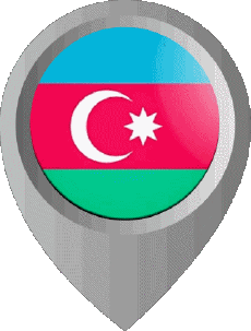 Bandiere Asia Azerbaijan Perno di posizione 