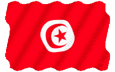 Flags Africa Tunisia Waving 