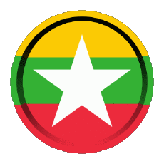 Flags Asia Burma Round - Rings 