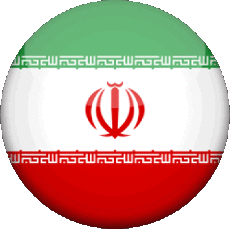 Drapeaux Asie Iran Rond 