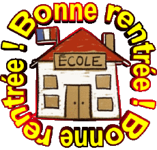 Nachrichten Französisch Bonne Rentrée Transparenter Hintergrund 06 