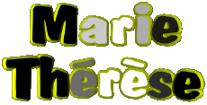 First Names FEMININE - France M Composed Marie Thérèse 
