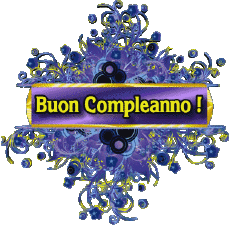Messages Italien Buon Compleanno Floreale 009 
