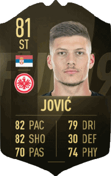 Multi Media Video Games F I F A - Card Players Serbia Luka Jovic 