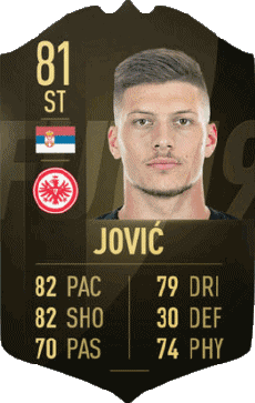 Multimedia Videogiochi F I F A - Giocatori carte Serbia Luka Jovic 