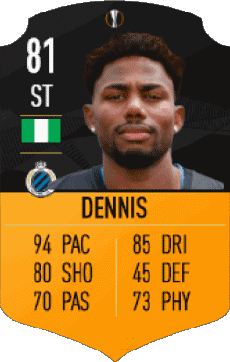 Multimedia Vídeo Juegos F I F A - Jugadores  cartas Nigeria Emmanuel Dennis 