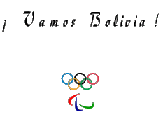 Messagi Spagnolo Vamos Bolivia Juegos Olímpicos 