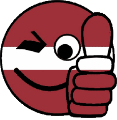 Flags Europe Latvia Smiley - OK 