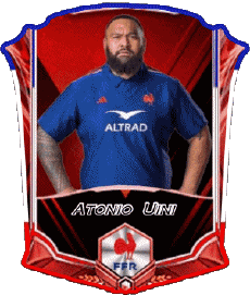 Sport Rugby - Spieler Frankreich Team 2025 Atonio Uini 
