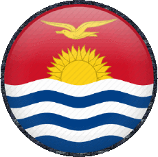 Drapeaux Océanie Kiribati Rond 