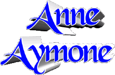 First Names FEMININE - France A Composed Anne Aymone 