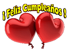 Nachrichten Spanisch Feliz Cumpleaños Globos - Confeti 005 
