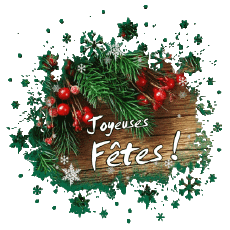 Mensajes Francés Joyeuses Fêtes (Noël) Serie 06 