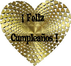 Nachrichten Spanisch Feliz Cumpleaños Corazón 010 