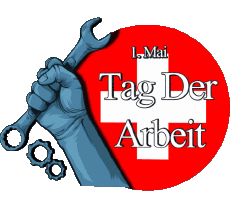 Messages Allemand 1. Mai Tag Der Arbeit - Schweiz 