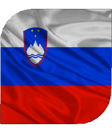 Drapeaux Europe Slovénie Carré 