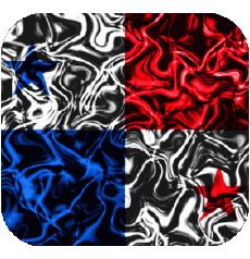 Drapeaux Amériques Panama Carré 