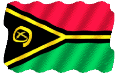 Banderas Oceanía Vanuatu Ondulación 