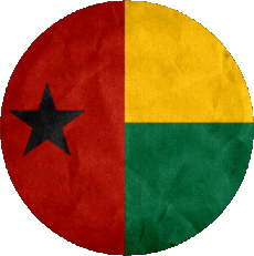 Drapeaux Afrique Guinée Bissau Rond 