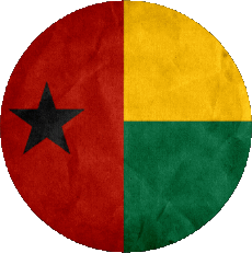 Flags Africa Guinea Bissau Round 
