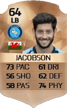 Multimedia Videospiele F I F A - Karten Spieler Wales Joe Jacobson 