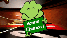 Messages Français Bonne Chance Fond Animé 004 