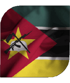 Flags Africa Mozambique Square 