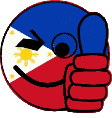 Drapeaux Asie Philippines Smiley - OK 