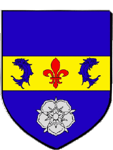 Blasone-Bandiere Francia Dipartimenti - Città 38 SAINT MARCELLIN Blasone