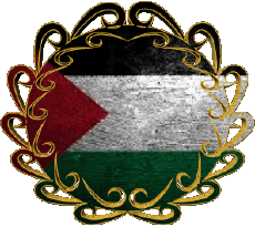 Bandiere Asia Palestina Forma 