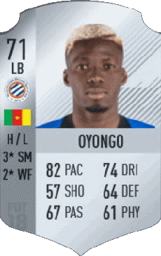 Multimedia Vídeo Juegos F I F A - Jugadores  cartas Camerún Ambroise Oyongo 