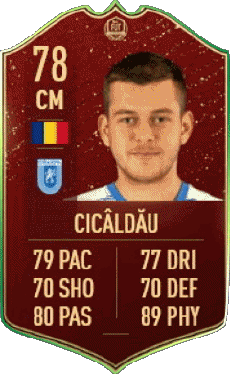 Multimedia Vídeo Juegos F I F A - Jugadores  cartas Rumania Alexandru Cicaldau 