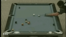 Bata-Humor -  Fun Sports Pool Table Best Off Shot 
