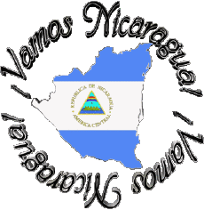 Messages Espagnol Vamos Nicaragua Bandera 