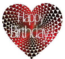 Messages Anglais Happy Birthday Heart 005 