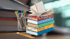 Messages Italian Buon Rientro a Scuola Animated Background 003 