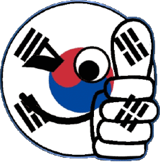 Flags Asia South Korea Smiley - OK 