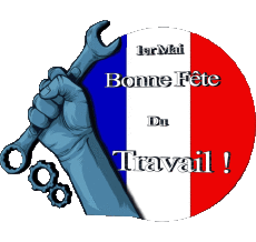 Mensajes Francés 1er Mai Bonne Fête du Travail - France 