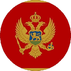 Drapeaux Europe Monténégro Rond 