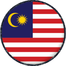 Bandiere Asia Malaysia Tondo 