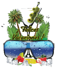 Mensajes Español Felices Vacaciones Fondo transparente 20 