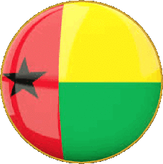 Flags Africa Guinea Bissau Round 