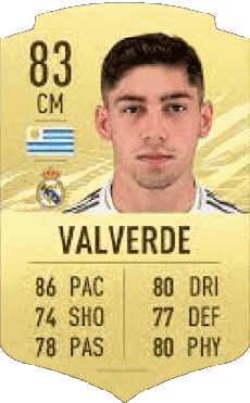 Multimedia Videospiele F I F A - Karten Spieler Uruguay Federico Valverde 