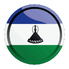 Flags Africa Lesotho Round - Rings 
